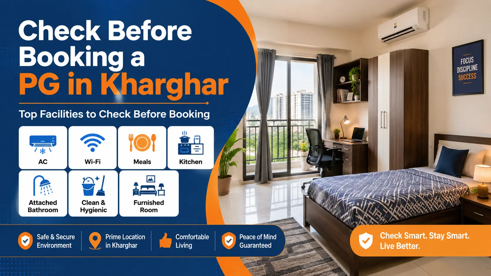 You are currently viewing Top Facilities to Check Before Booking a PG in Kharghar