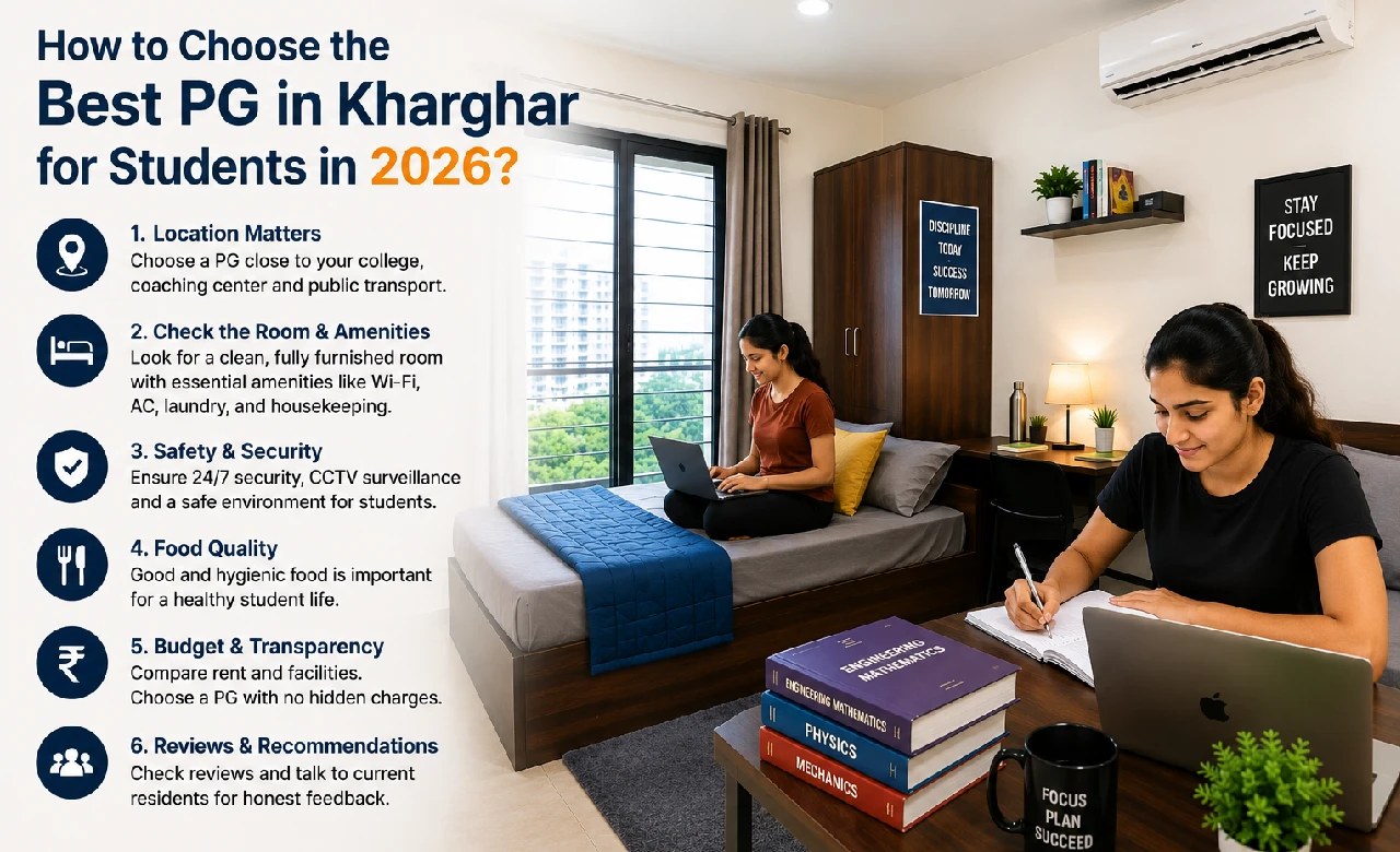 You are currently viewing How to Choose the Best PG in Kharghar for Students in 2026?