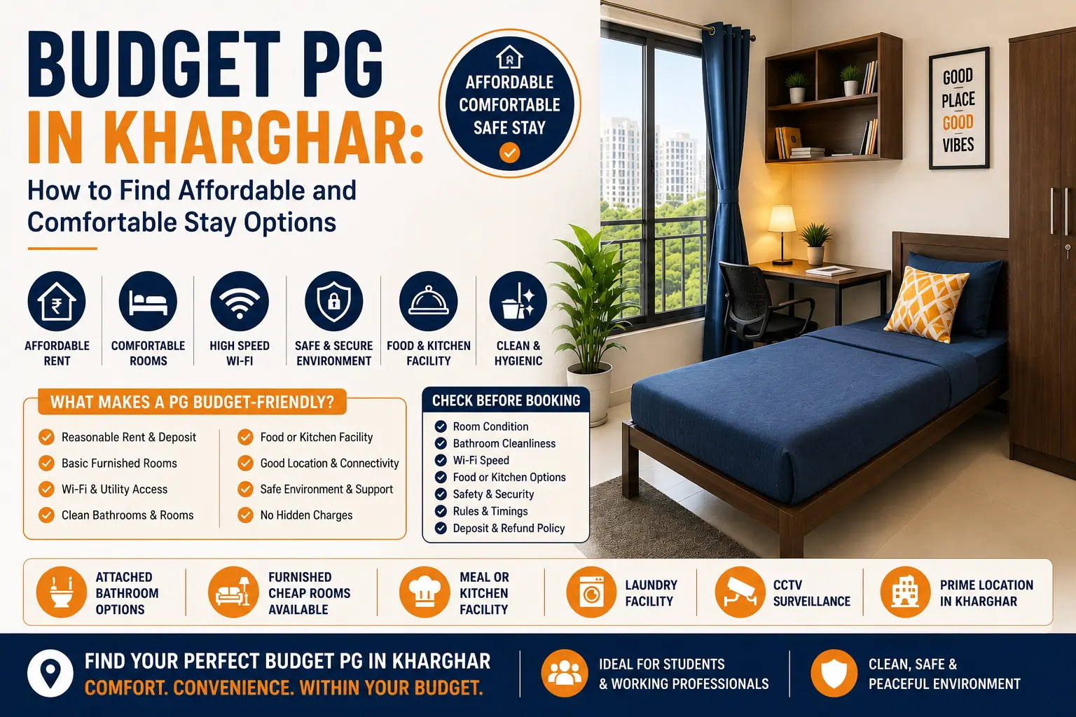 You are currently viewing Safe PG for Girls in Kharghar: What to Check Before Booking